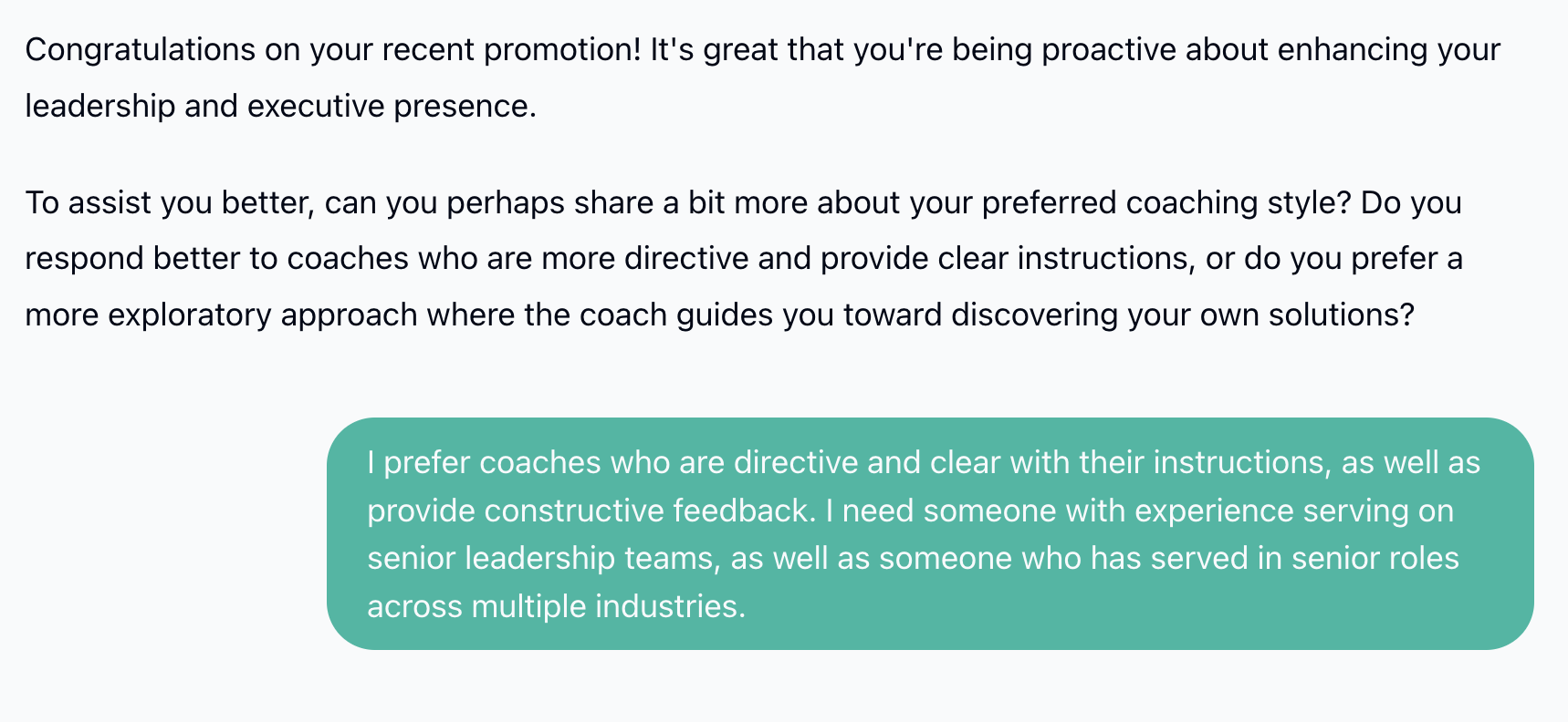 Refine Your Preferences - screen 1