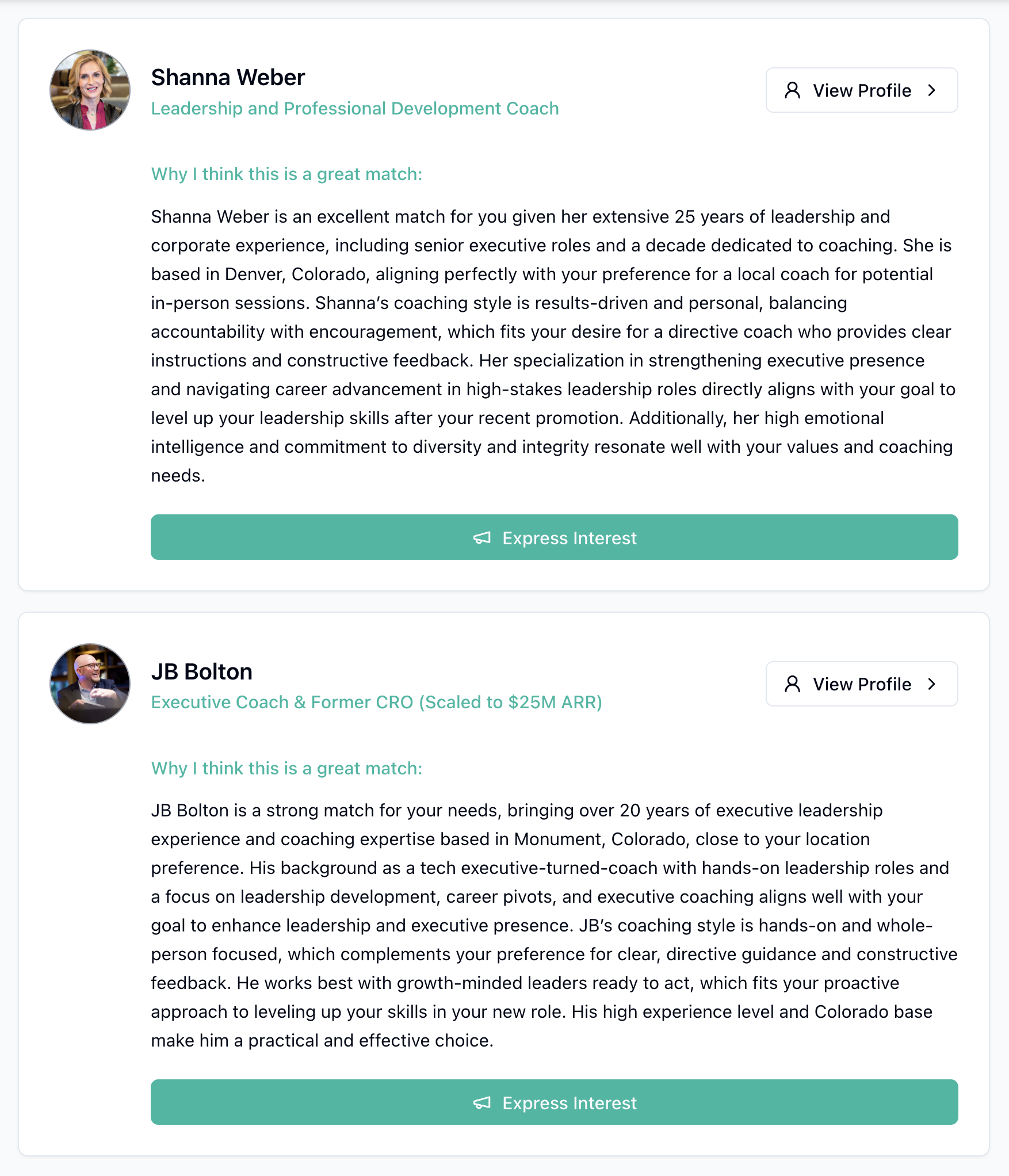 Meet Your Matches - screen 2